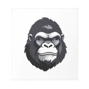 Gorilla Vector Art Animal Modern Urban Graphic Notitieblok