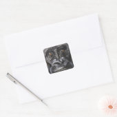 Gorilla Vierkante Sticker (Envelop)
