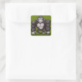 Gorilla Vierkante Sticker (Tas)