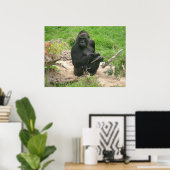 gorillas 002 canvas poster (Thuiskantoor)