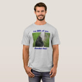gorilla's 009, ik ben 98% van jullie... t-shirt (Voorkant volledig)