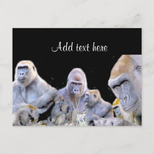 Gorillas & Chimpanzees_ Briefkaart