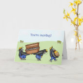 Gorillas drôle maison déménagement nouvelle carte  (Fleur jaune)