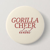 Gorilla's juichen vader ronde button 7,6 cm (Voorkant)