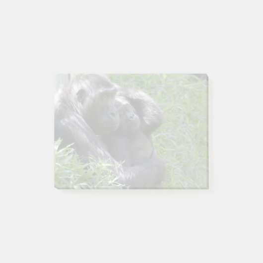 Gorillas Kibibi en Moke in de nationale dierentuin Post-it® Notes (Voorkant)