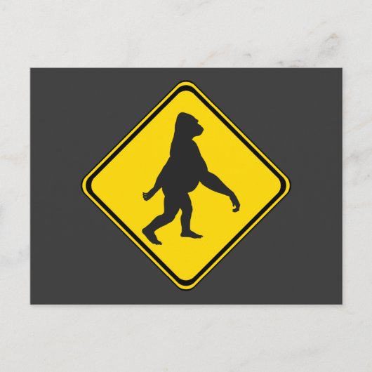 Gorillas Xing. Briefkaart (Voorkant)