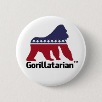 Gorillatarian Button