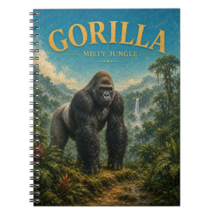 Gorille Carnet GeoSaga Jungle Brumeuse Aquarelle