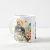 Gorille d'aquarelle de printemps - Kid Mug (Devant gauche)