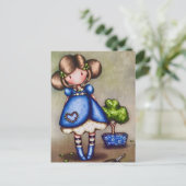Gorjuss Girl Gardener Postkaart (Staand voorkant)