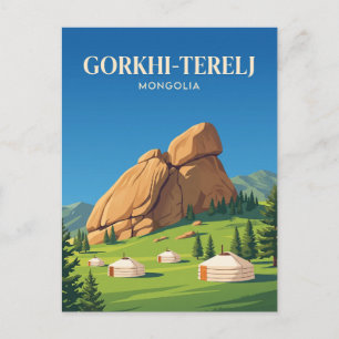 Gorkhi-Terelj Nationaal Park Mongolië Briefkaart