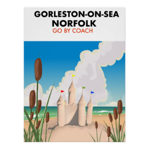 Gorleston-on-Zee Norfolk strand poster Perfect Poster