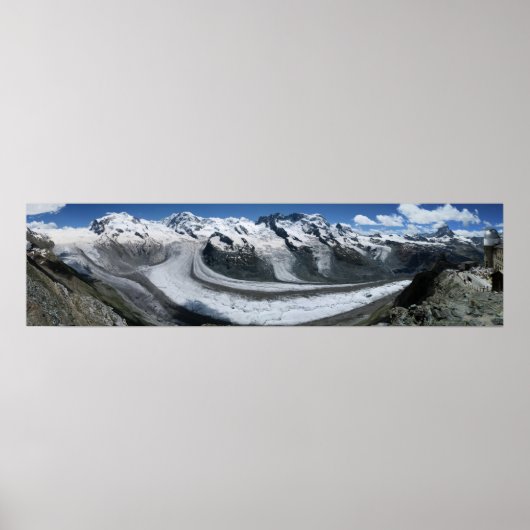 Gornergrat Zermatt Monte Rosa Poster (Voorkant)