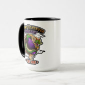 Gorp the Eggplant Dragon Two-Tone Jumbo Mok (Voorkant links)