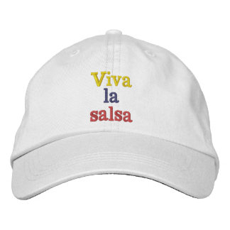Gorra viva la salsa geborduurde pet
