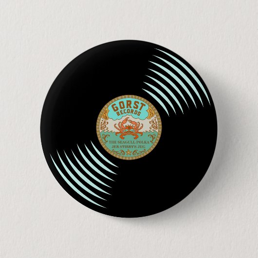 Gorst Records Retro Style Button (Voorkant)