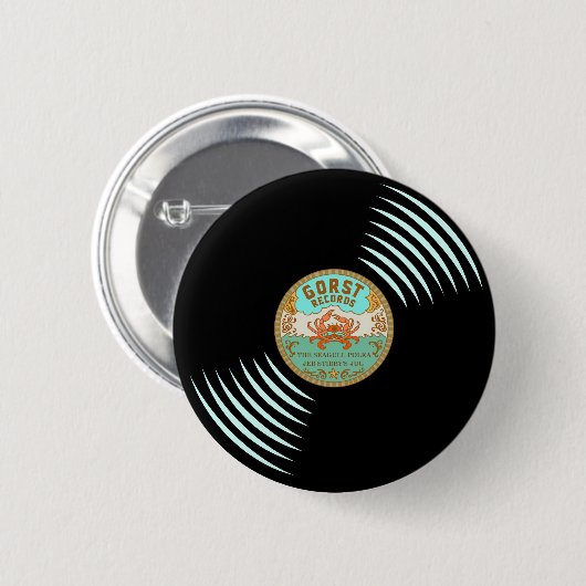 Gorst Records Retro Style Button (Voorkant /achterkant)