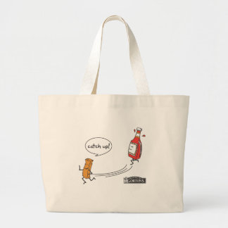Gorton's vangt op. grote tote bag