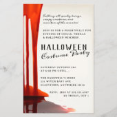 Gory Blood Drips Halloween Party Flyer (Voorkant)