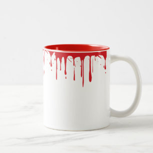 Gory Red Blood Morning Koffie Halloween Vampire Tweekleurige Koffiemok