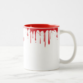 Gory Red Blood Morning Koffie Halloween Vampire Tweekleurige Koffiemok