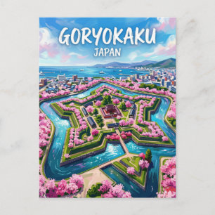 Goryokaku Fort Japan -> Fort Goryokaku Japan Briefkaart