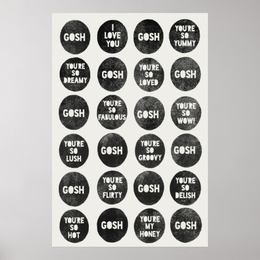 Gosh Love Quottes Poster (Voorkant)