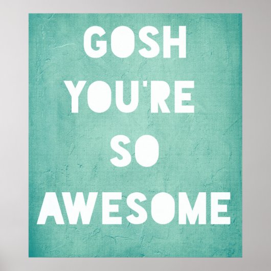 Gosh, Poster Génial (Devant)