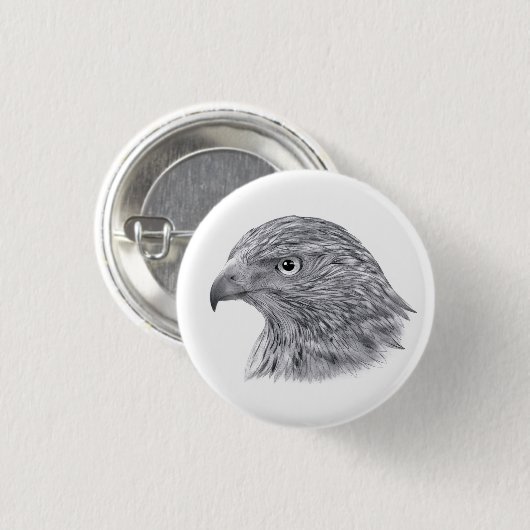 Goshawk - Badge Ronde Button 3,2 Cm (Voorkant /achterkant)