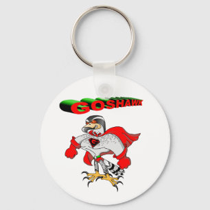 Goshawk Cartoon Sleutelhanger