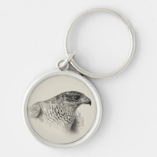 Goshawk Drawing Sleutelhanger