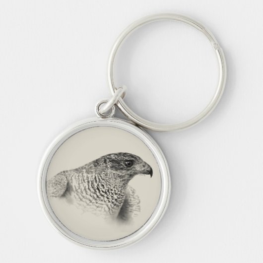 Goshawk Drawing Sleutelhanger (Voorkant)