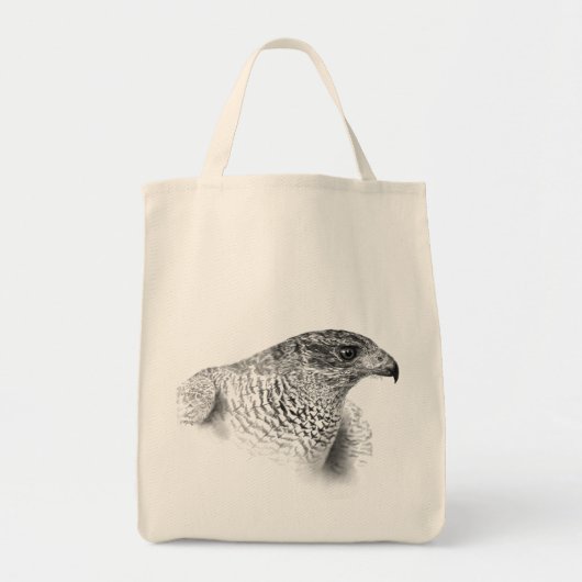 Goshawk Drawing Tote Bag (Voorkant)
