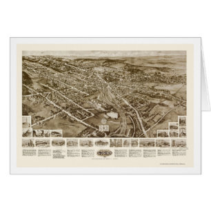 Goshen, carte panoramique de NY - 1922
