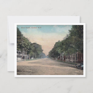 Goshen NY Main Street 1910s Uitzicht Briefkaart
