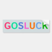GOSLUCK Bumpersticker (Voorkant)