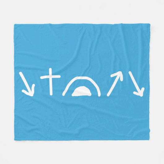 Gospel Arrows Fleece Deken (Voorkant (Horizontaal))