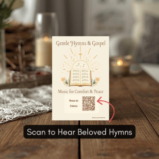 Gospel Hymns afspeellijst ansichtkaart voor dement Briefkaart