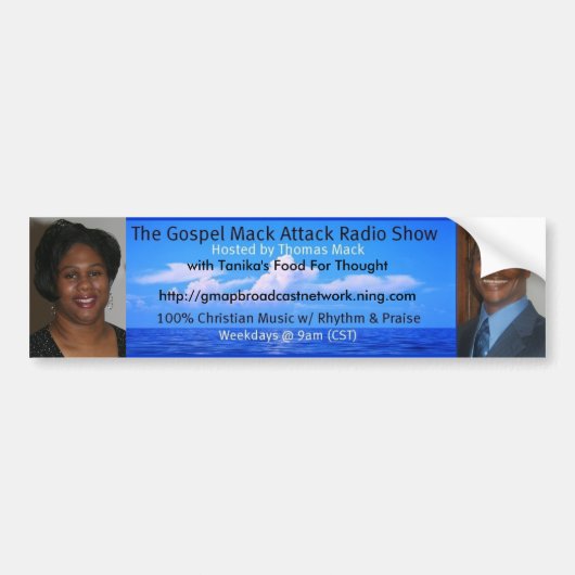 Gospel Mack Attack Bumpersticker (Voorkant)