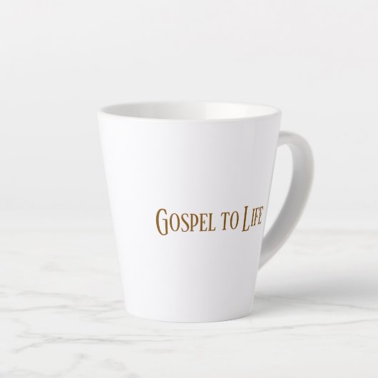 Gospel to Life Mug Latte Mok (Rechterhoek)