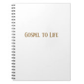 Gospel to Life Notebook Notitieboek (Voorkant)