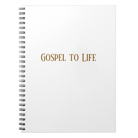 Gospel to Life Notebook Notitieboek (Voorkant)