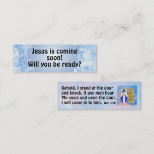 Gospel Tract Kaart Mini Visitekaartje