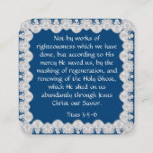 Gospel Tract Kaart Vierkante Visitekaartje (Voorkant)