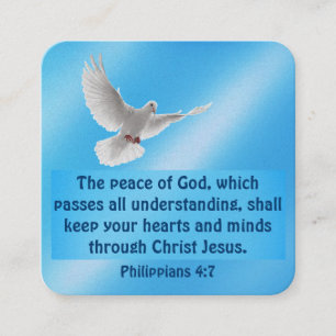 Gospel Tract Kaart Vierkante Visitekaartje