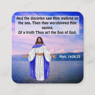 Gospel Tract Kaart Vierkante Visitekaartje
