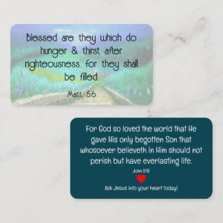 Gospel Tract Kaart Visitekaartje