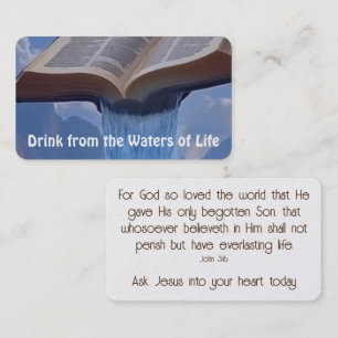 Gospel Tract Kaart Visitekaartje