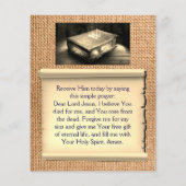 gospel tractflyer flyer (Achterkant)