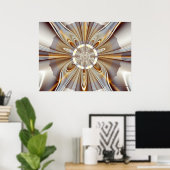 Gossamer Beauful Abstract Fine Art Fractal Poster (Thuiskantoor)